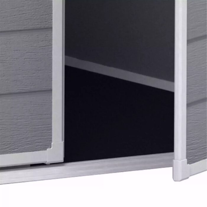 Keter 6′ x 5′ Manor Plastic Garden Storage Shed – Grey-oakleysgardenmachine- Free shipping