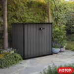 Keter Cortina Bella 4′ x 2′ Plastic Vertical Storage Shed-oakleysgardenmachine- Free shipping