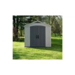 Keter 8’x8′ Factor Heavy Duty Plastic Garden Shed – Beige-oakleysgardenmachine- Free shipping