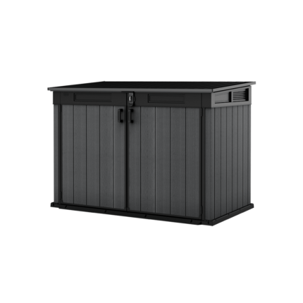 Keter 6’x3.5′ Cortina Heavy Duty Plastic Storage Unit – Dark Grey-oakleysgardenmachine- Free shipping