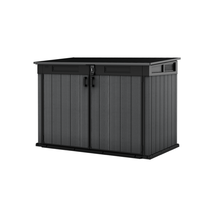 Keter 6’x3.5′ Cortina Heavy Duty Plastic Storage Unit – Dark Grey-oakleysgardenmachine- Free shipping