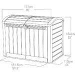 Keter 5.5′ x 3.5′ Store It Out Ultra Plastic Shed-oakleysgardenmachine- Free shipping