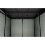 Keter 9’x 7′ Cortina Heavy Duty Plastic Pent Shed – Green-oakleysgardenmachine- Free shipping